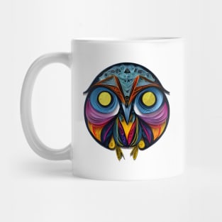 Paper Quill Owl Illustration Mug